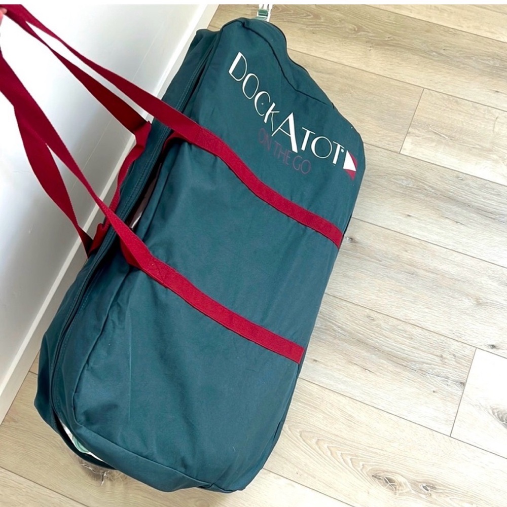 DockATot Kids Duffel Bag - Green and Red